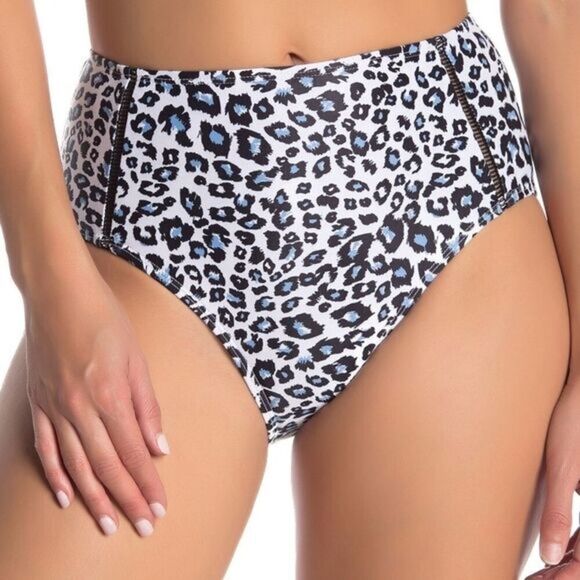 Nicole Miller Other - Nicole Miller animal print high waisted bikini bot